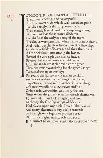 (DOVES PRESS.) Keats, John. Keats. 1914